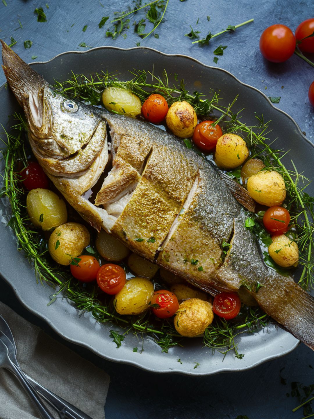 Peixe Assado no forno