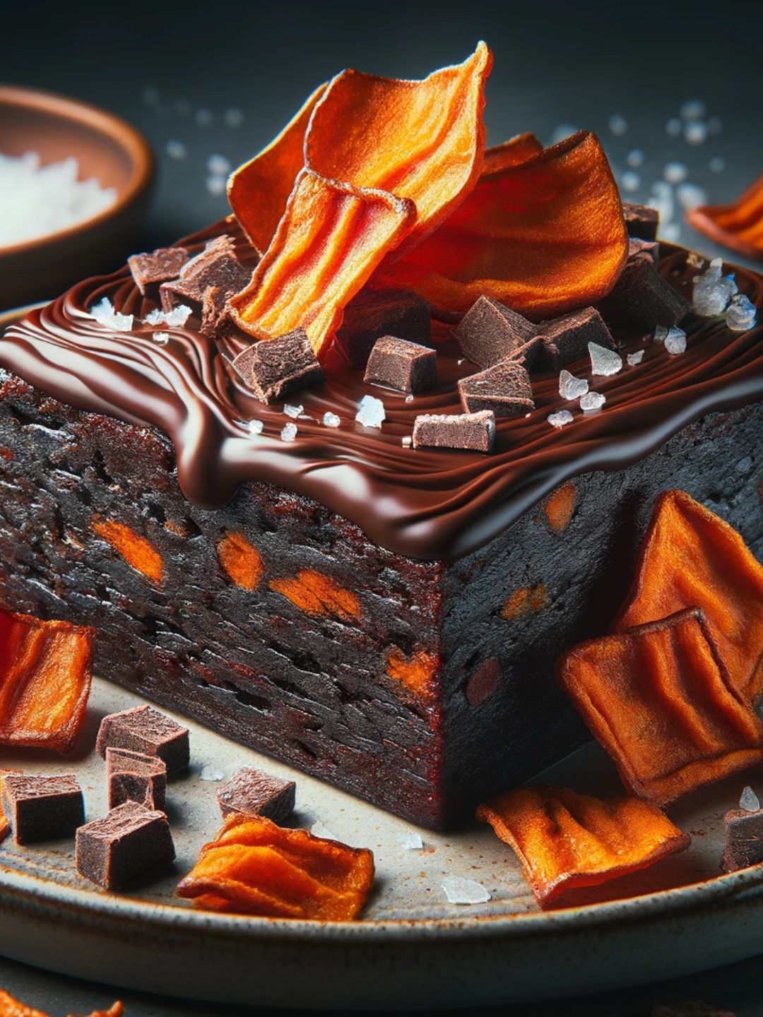 brownie de batata doce