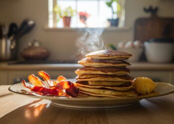 Panqueca de Banana com Bacon