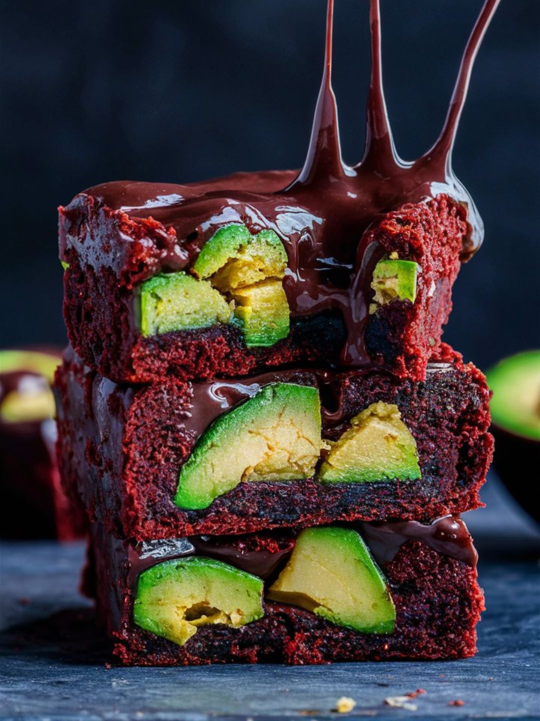 Abacate no Brownie