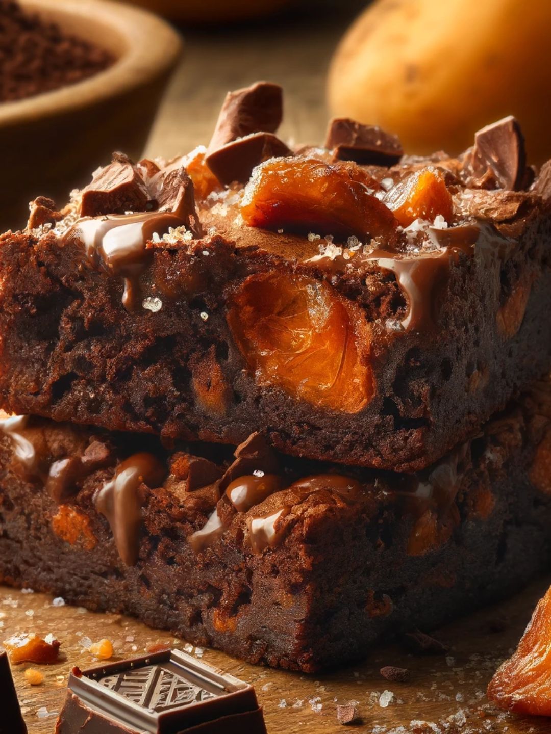 Brownies Saudáveis com Chocolate e Batata Doce